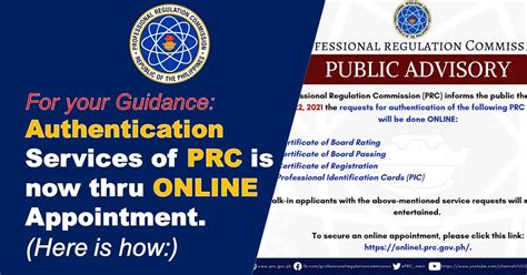 For your Guidance: Authentication Services of PRC .